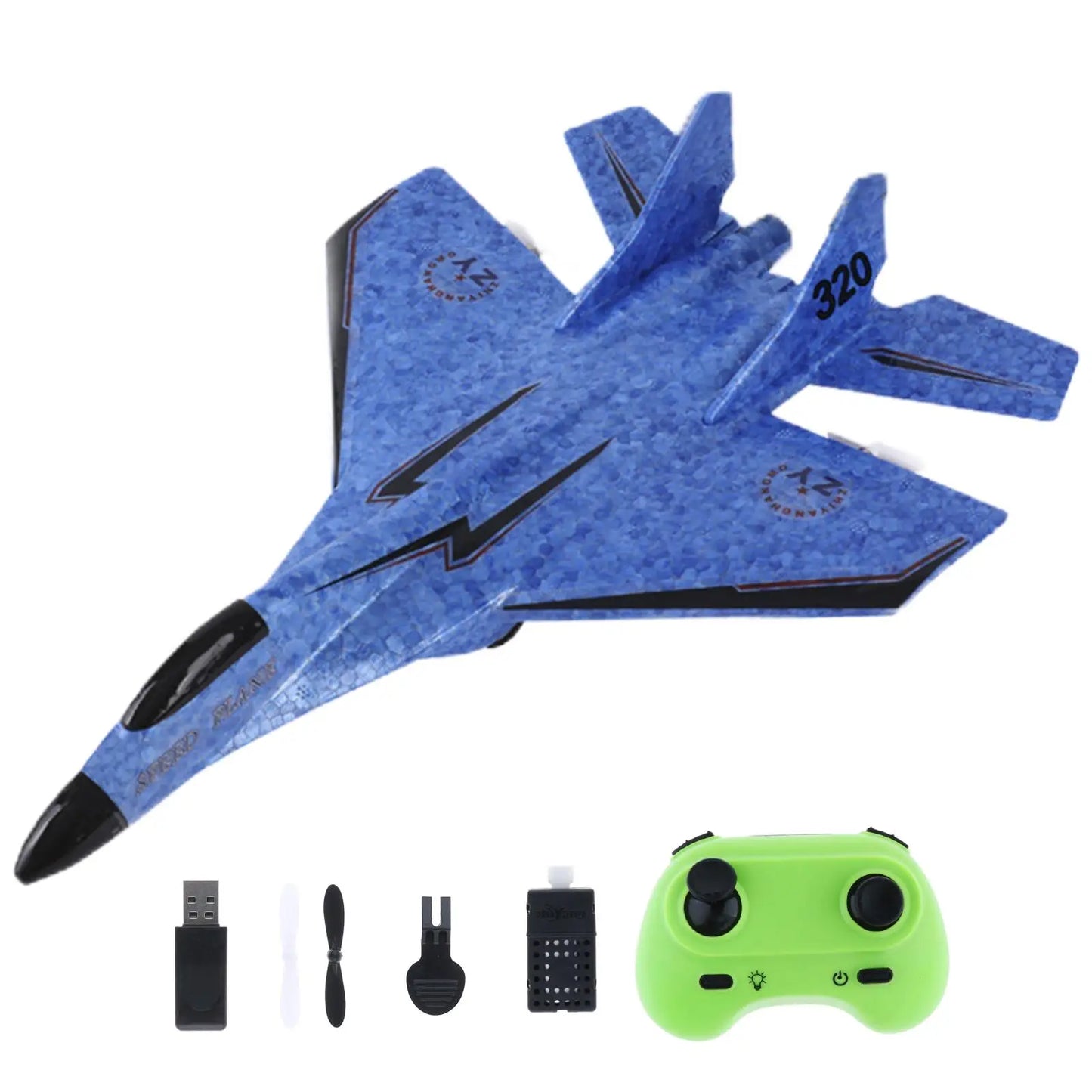 RC Plane RC Glider ,Ready to Fly with Light, Easy to Fly, Foam RC Airplane