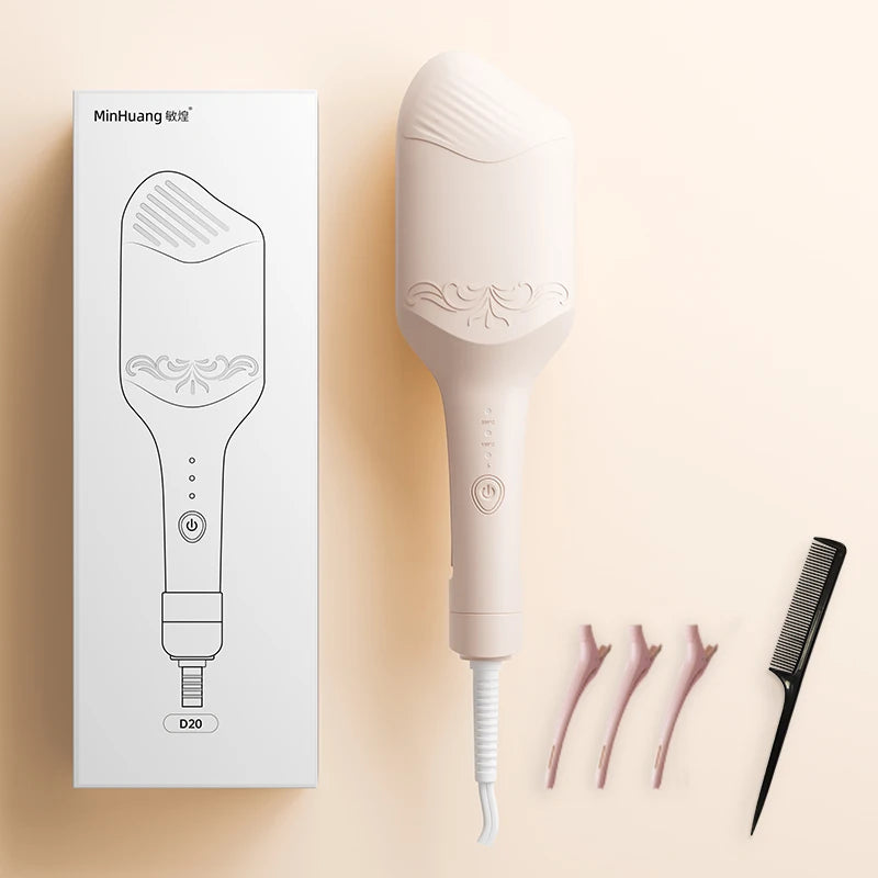 Curling Iron Temperature Adjustable Beach Waves Curling-Wand Hair Crimper Waver, Ionic Deep Waver Hair Curler Tool with Ceramic