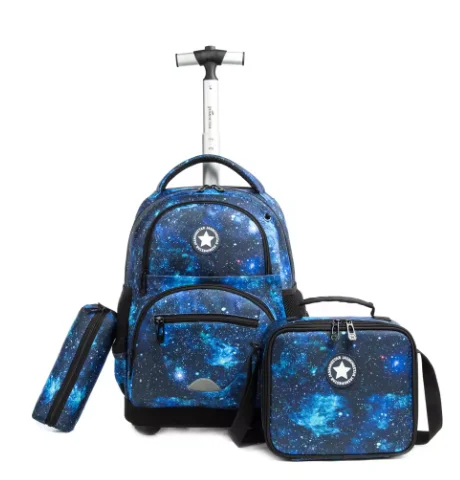Kids School Rolling Backpack Bag for girls School Trolley Bag for boys Laptop Trolley Backpack Bag Children Rolling luggage Bags