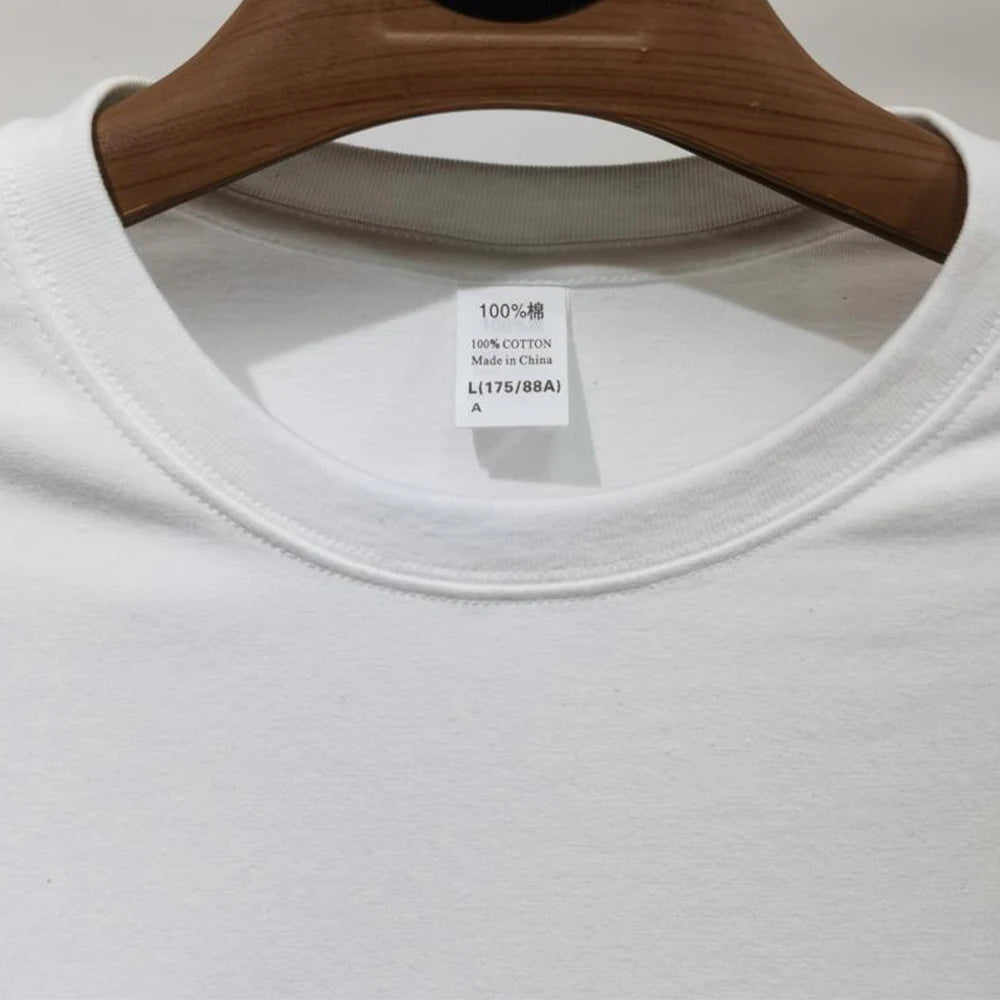 100% Cotton White Tshirt Unisex High Quality Round Neck T Shirt Men Herren T-shirt Uomo Tee Shirt Homme Coton Franela De Algodon