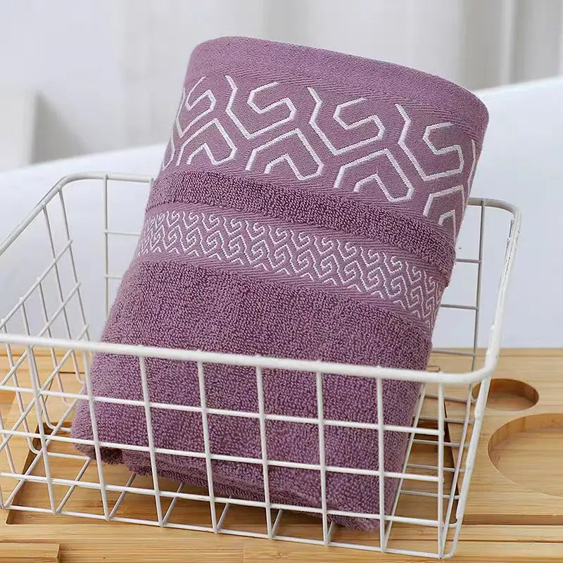 380g new pure cotton thick bath towel 70*140 soft absorbent no shedding color