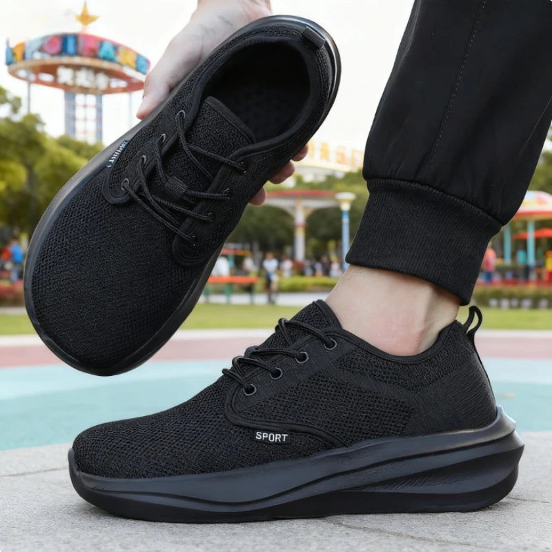 Wide Toe Barefoot Shoes for Men Breathable Non-slip Minimalist Walking Shoes 2025 Fashion Unisex Outdoor Platform Sneakers Women