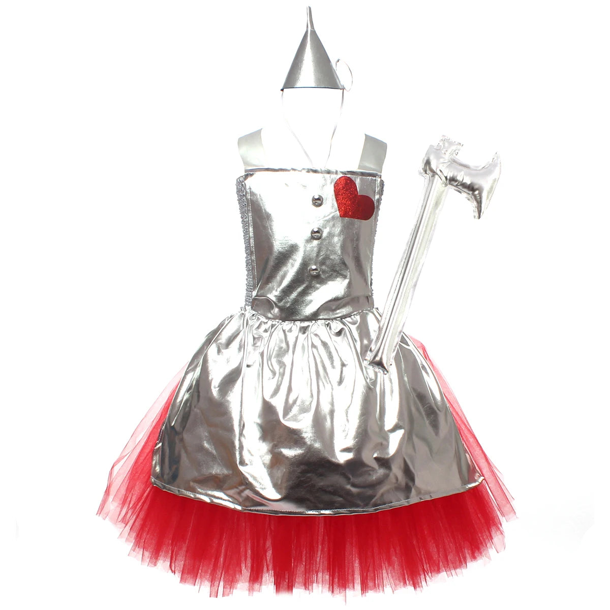 Kids Girls Halloween Costume Wizard of Oz Scarecrow Tin Man Lion Witch Princess Tutu Dress Role Play Party Stage Dress Outfit