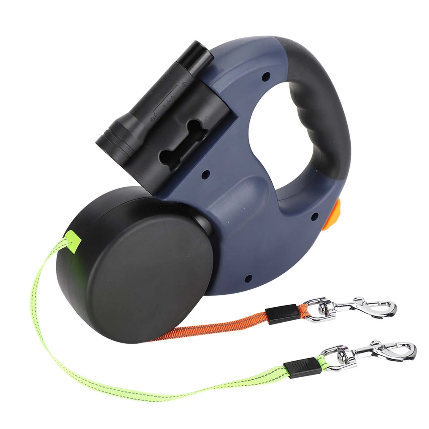 Pet Product Pet Walking Automatic Extendable Flexible Dog Cat Traction Rope Dual Headed Hand Holding with LED Light