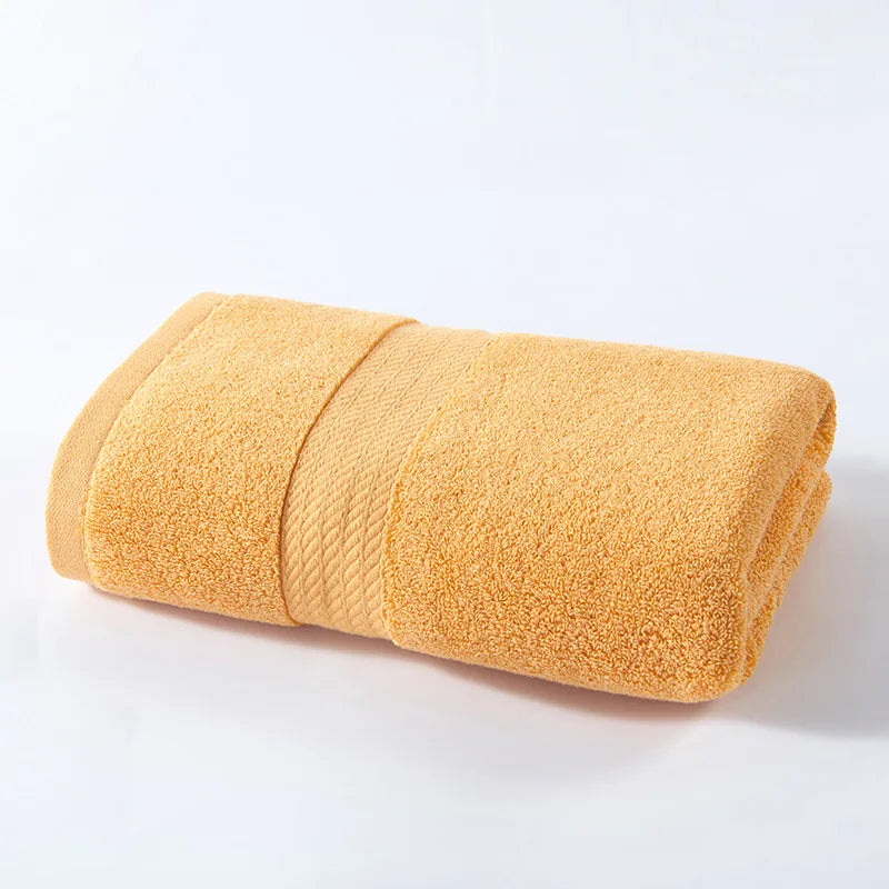 1/2PCS Pure Cotton Bath Face Hand Big Towels Cover 50x100cm Quick-drying Absorbent Washcloths Towels For Bathroom 타월 Serviettes