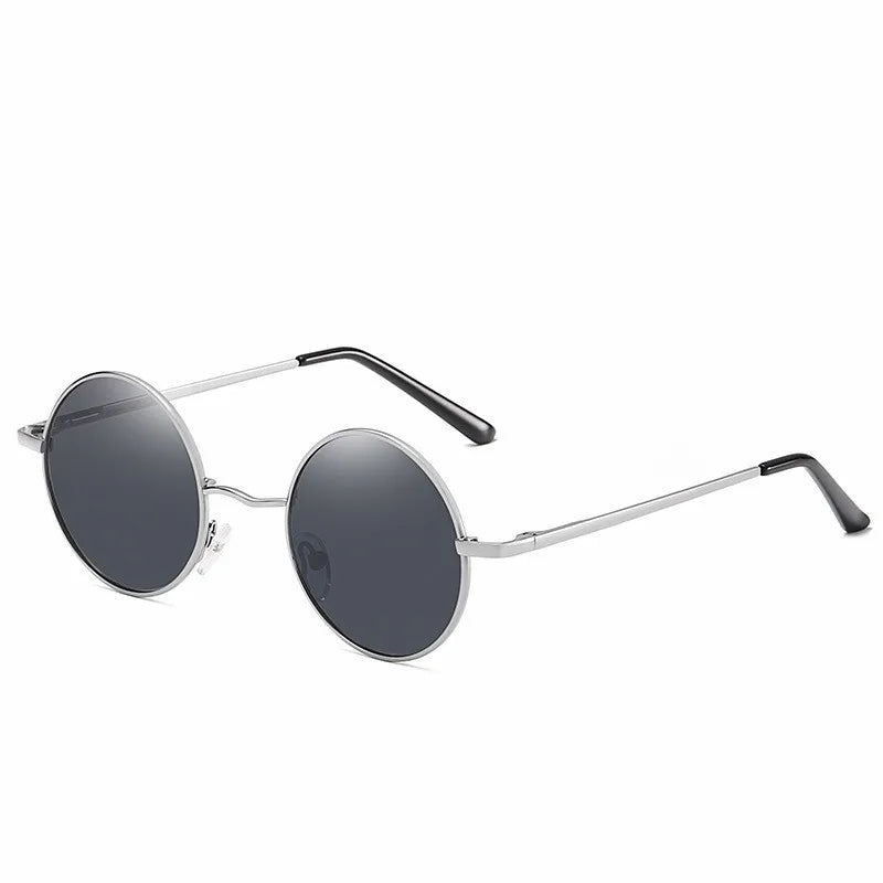 Round Polarized Sunglasses Men Women Retro Sun Glasses Male Female Brand Designer Metal Frame Eyewear Driving Eyeglasses UV400