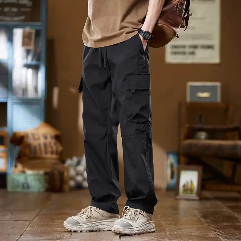 Working pants for men's new loose straight trousers for work wear-resistant and dirty American charge casual pants