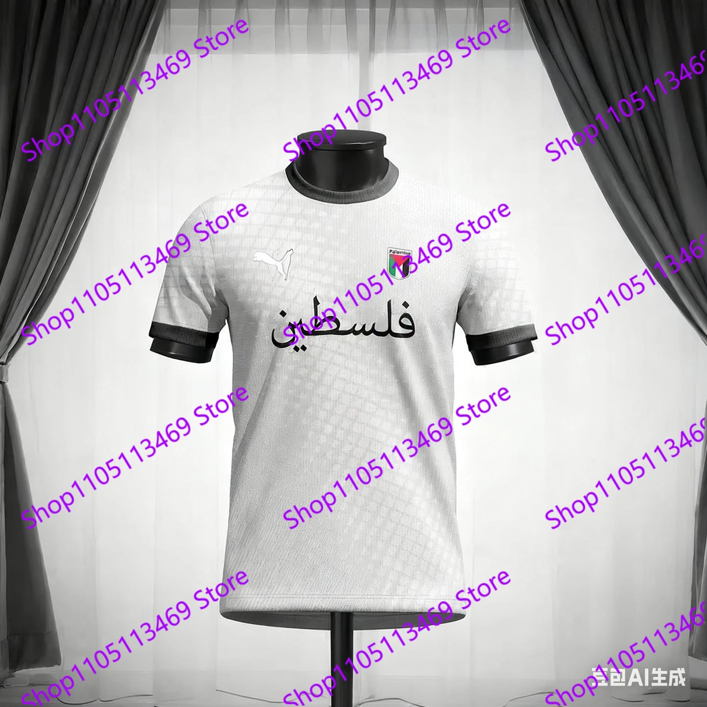 Palestine Football Jersey T Shirts Summer Sports Short Sleeve Flag 3d Print Tee Summer Men'S Kid'S Outdoor Fitness Training Top