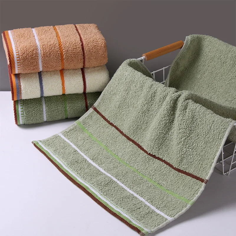 Towels Pure Cotton Thickened Kitchen Bath High Grade Household Hotel Gift Towels Absorb Water Color Washing Face Fiber Towels