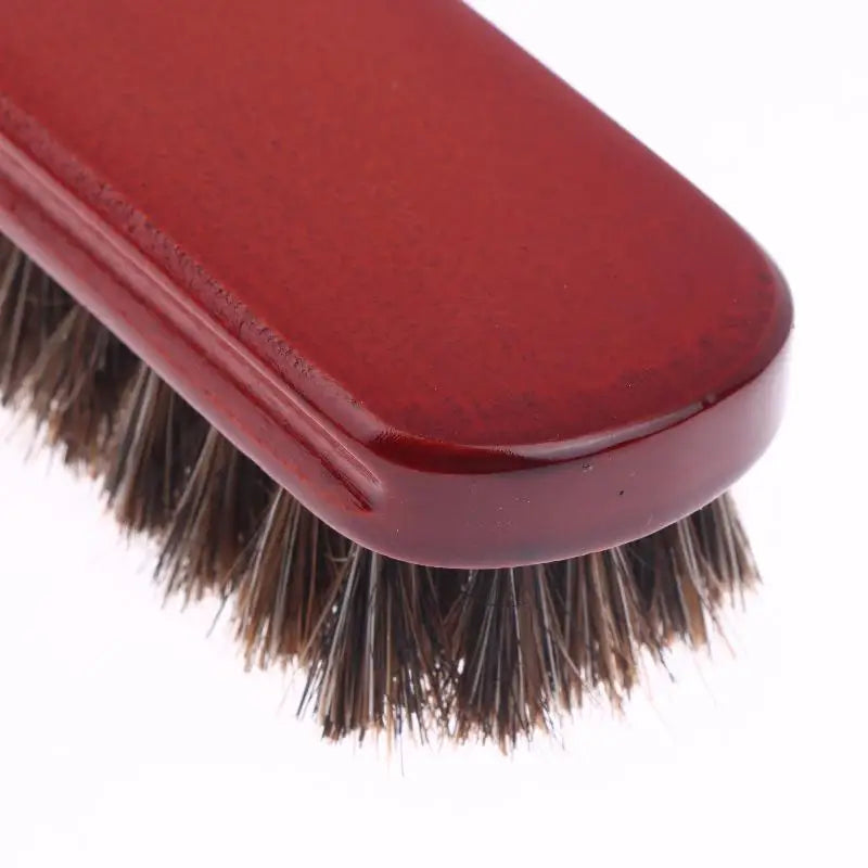 1Pcs Horse Hair Shoe Brush Polish Horsehair Leather Soft Polishing Tool Bootpolish Cleaning Brush For Suede Nubuck Boot