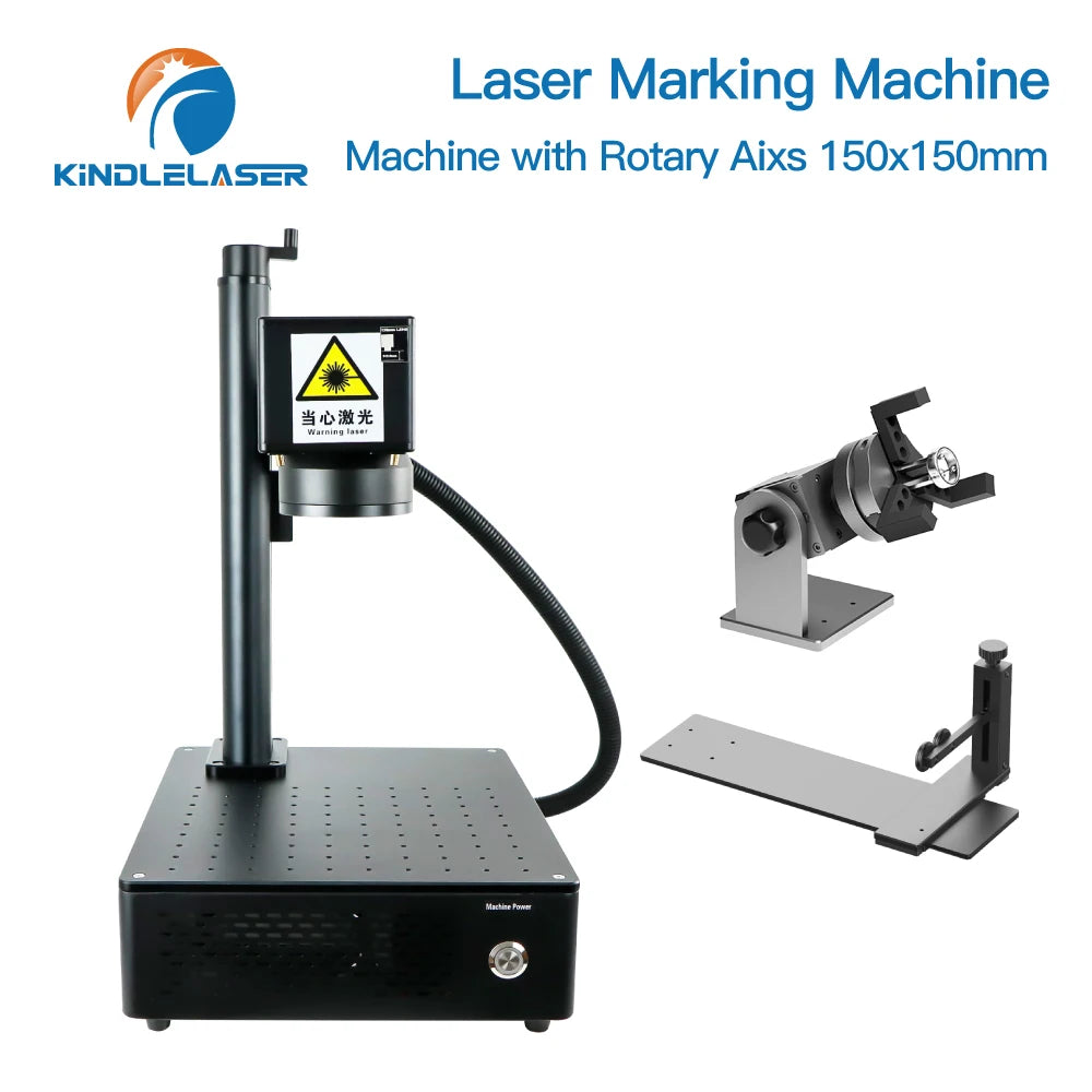 Kindlelaser S5 Industrial Fiber Laser Marking Machine 20/30/50W Portable Engraver for Metal Jewelry Leather High Precision