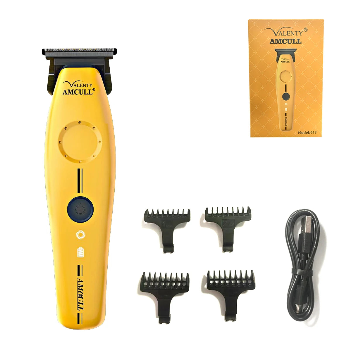 Trimmer for Men Hair Clipper Professional with DLC Blade T-Blade 7000RPM Zero Gapped Cordless Hair Cutting Machine Barber