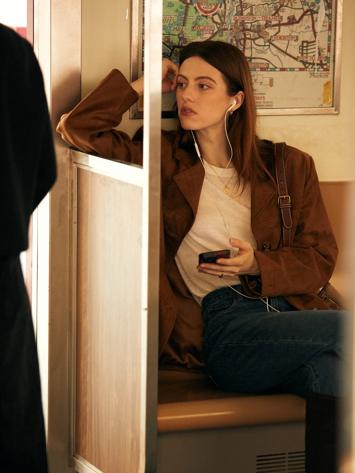 100% Lambskin Leather Jacket Women 2025 Fall Retro Brown/Coffee Imported Suede Kid Leather Blazer Coat Femme Casual Loose Jacket
