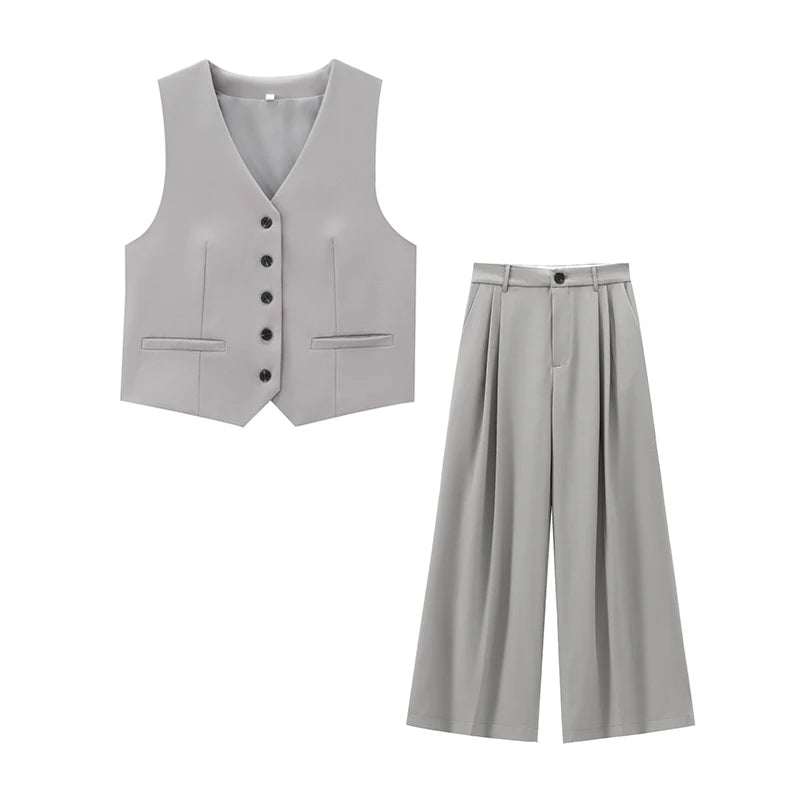 Pants Sets Summer Women's 2-piece 2025 New Fashion Elegant Women's Sets Street Chic Youth Leisure Commuter 2-piece Set