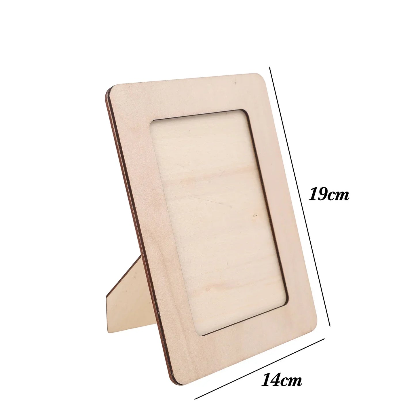 DIY Wood Picture Frames Solid Wood Photo Picture Frames Ornaments Standing Wooden Frames DIY Paintings Crafts Album Decoration