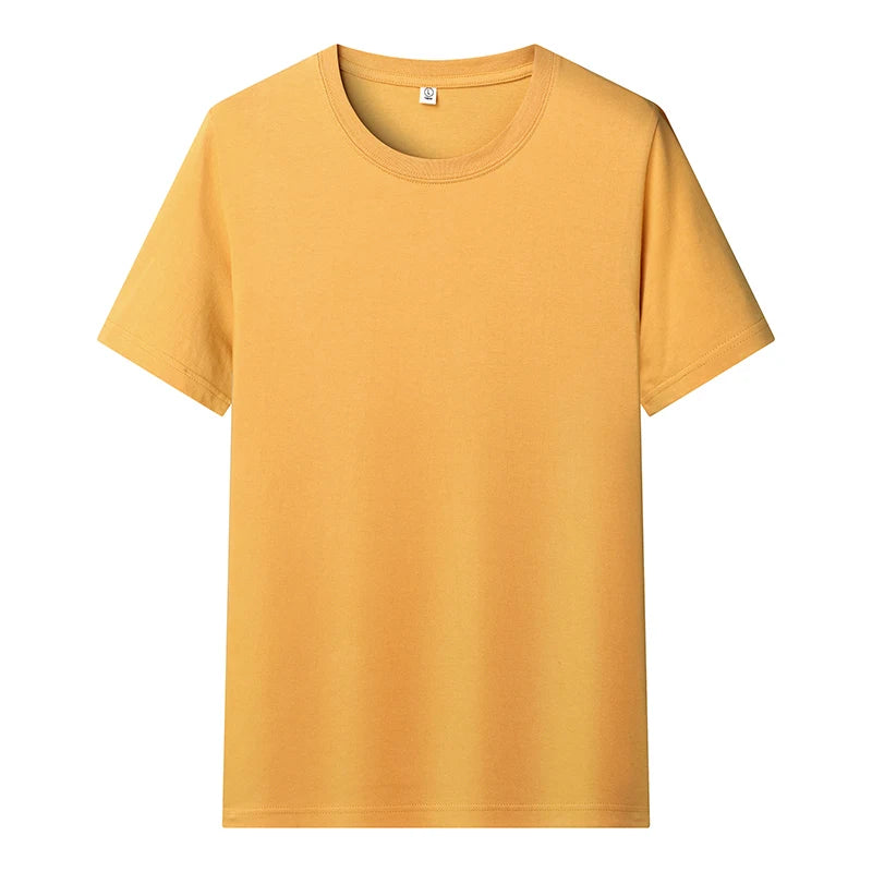 100% Cotton T Shirts Men Women Short Sleeve Solid Male Female Tshirts Tees O-Neck Tee Shirt