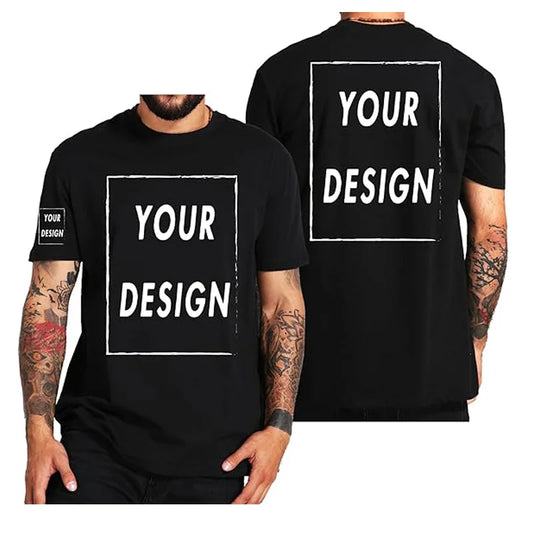 180gsm 100% Cotton T Shirt Men Custom Your Design Text  Tops Tee Men Print Your Brand Team DropShipping Cheap wholesale