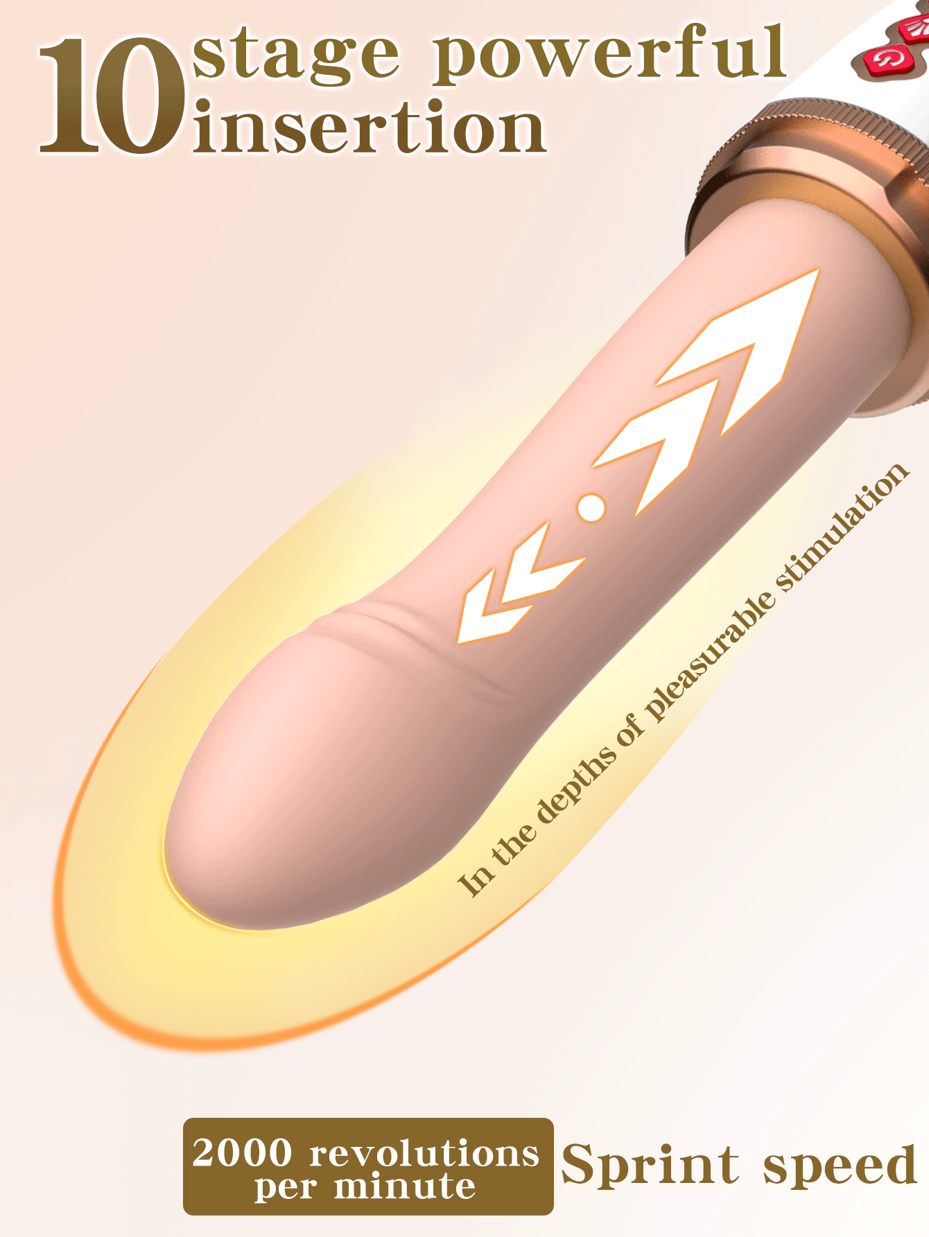 Thrusting Massager, Sex Toy, Vibrator, Adult Toy, Realistic Suction Cup Massager, G-Spot and Anal Adult Toy, Suitable for Couple