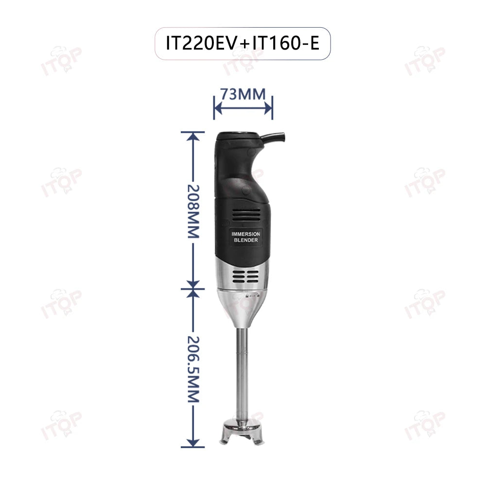 ITOP Handheld Blender 220W 250W Immersion Blender Stick Food Mixer Durable Commercial/ Household Use 8 Files Speed 4000-18000RPM