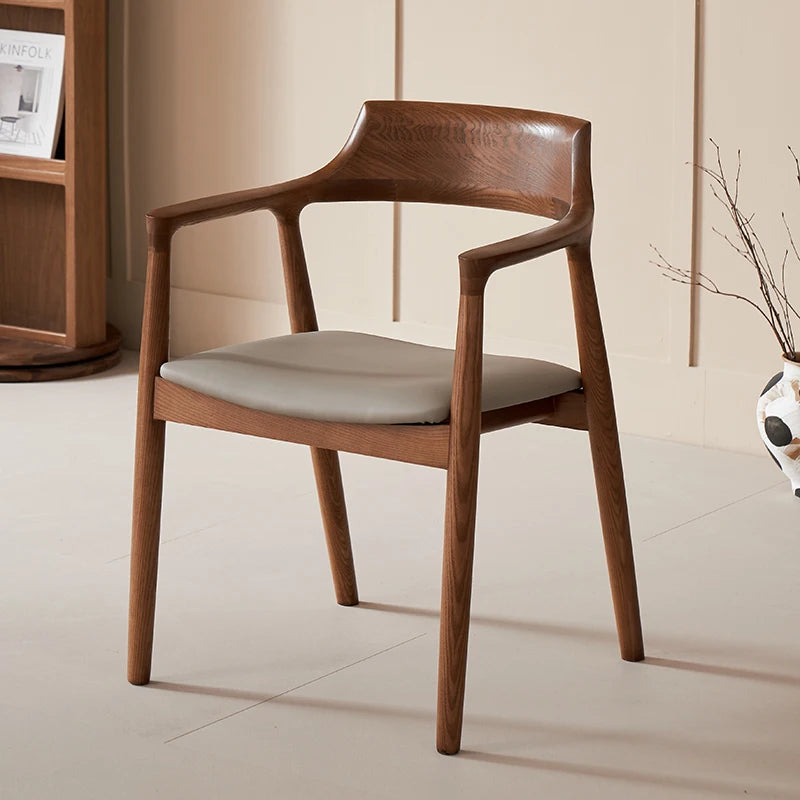 Arm Vanity Dining Cairh Nordic Salon Modern Ergonomic Dining Cairh Luxury Wood Pink Mesas De Restaurante Kitchen Furniture