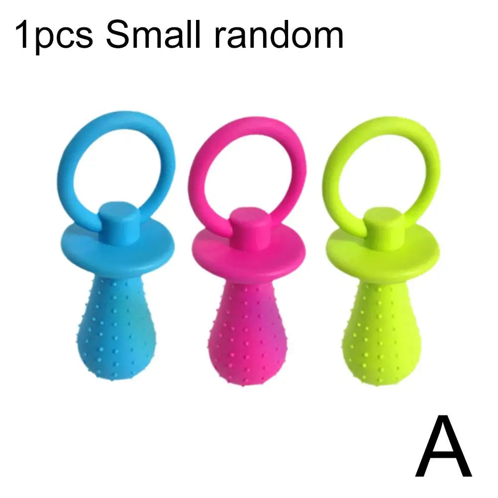 Pet Pacifier Rubber Toys Small Dogs Rubber Resistance To Bite Toy Dog Cat Chew Toys Pet Supplies Perros Accesorios