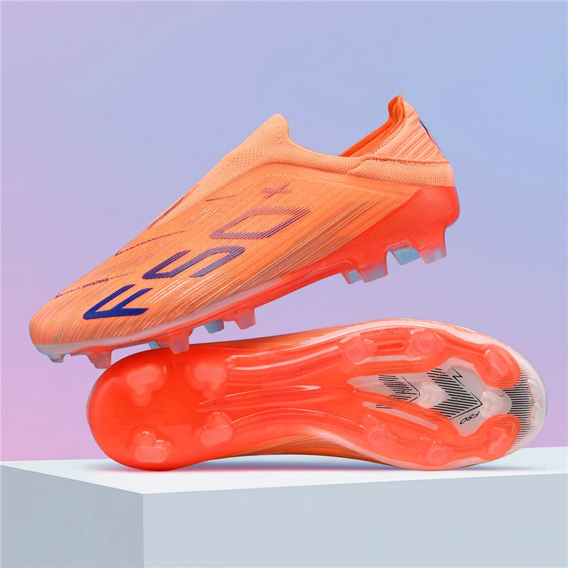 New Men's Football Boots Turf Comfortable Soccer Shoes Sport Ultralight Fg Grass Cleats Futsal Non Slip Indoor Adult Non-Slip