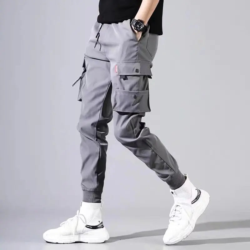 Men's Pants Fashionable Casual Jogging Pants 2025 Street Wear Workwear Pants Men's Multi Pocket Pants Fitness Men Sports Pants