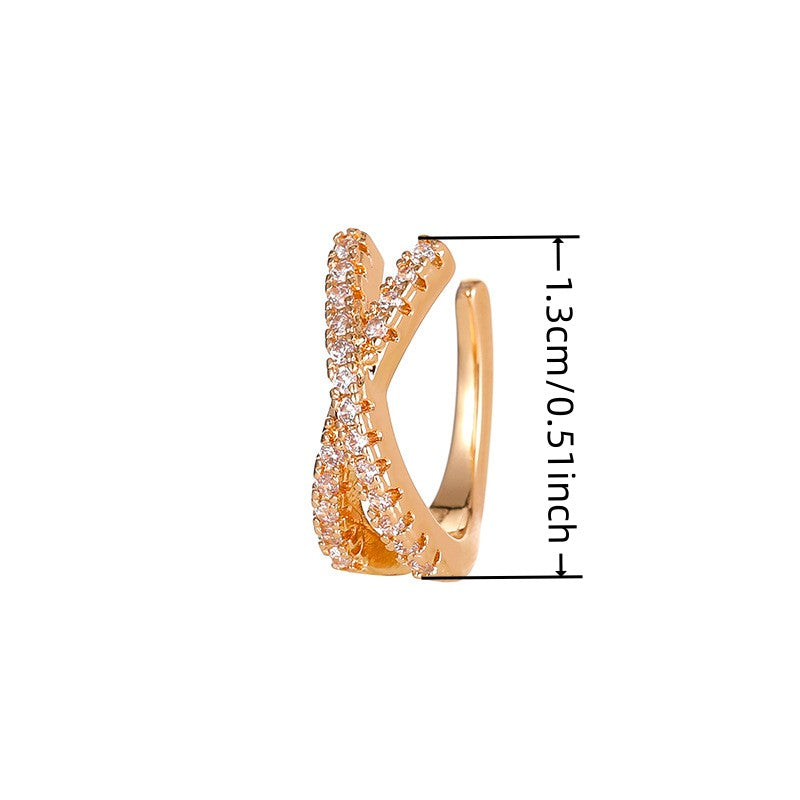 Bohemian Elegant C-Shaped Earrings with Zirconia Inlays - Perfect for Everyday Wear! Halloween gift, Christmas gift