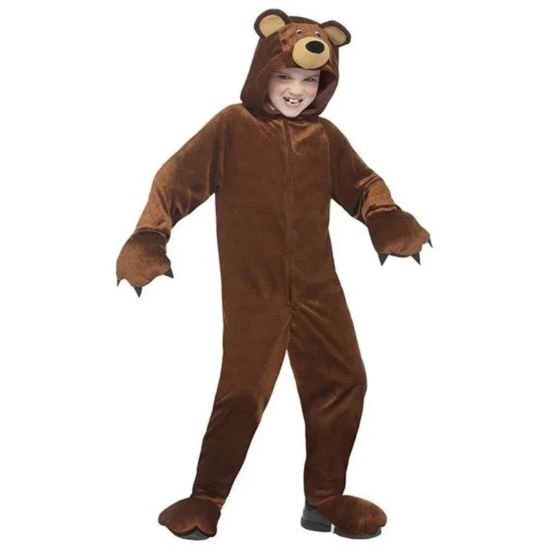 Cosplay Kids Horse Costume Outfit Girls Boys Party Role Play Dress Up Jumpsuit Mask Child Halloween Animals Cosplay Costum Anime