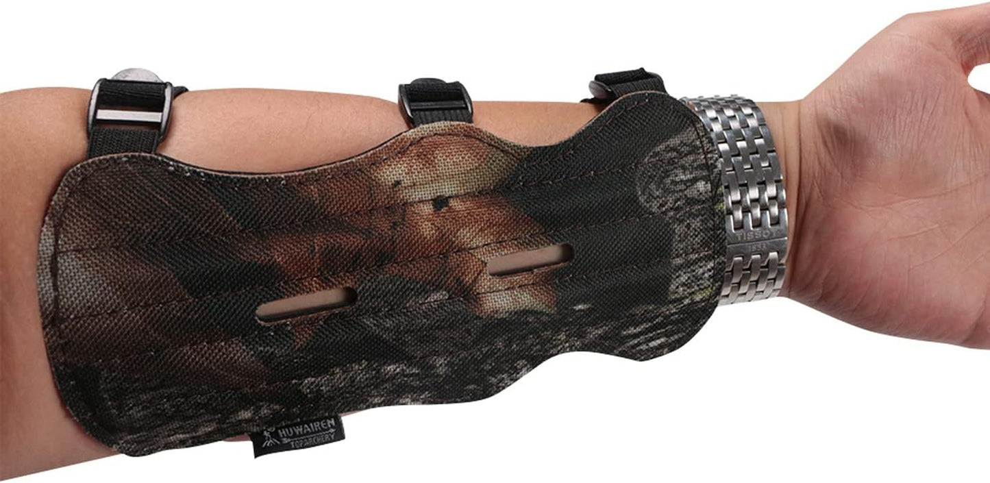 Archery Arm Guard Arm Protective Protector 3 Strap Adjustable Archery Accessory for Adult Hunting Target Shooting