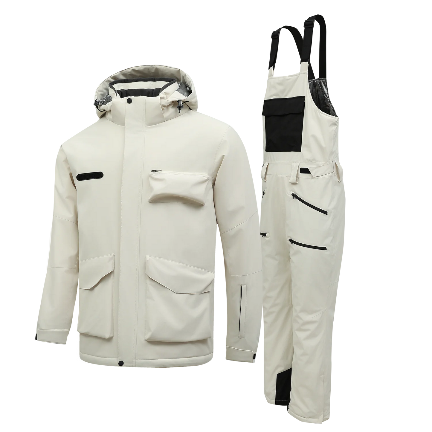 Top Selling Unisex Waterproof Jacket Hoodie Winter Overalls Outdoor Snow Wear Men Women Plus Sizes Warm Windproof Ski Suit