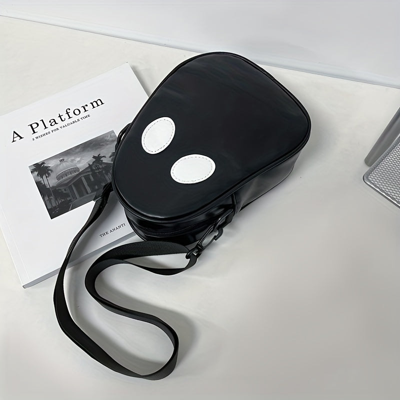 Halloween Ghost Design Purse, PU Leather Crossbody Bag, Trendy Shoulder Bag, Spooky Season Trick Or Treat