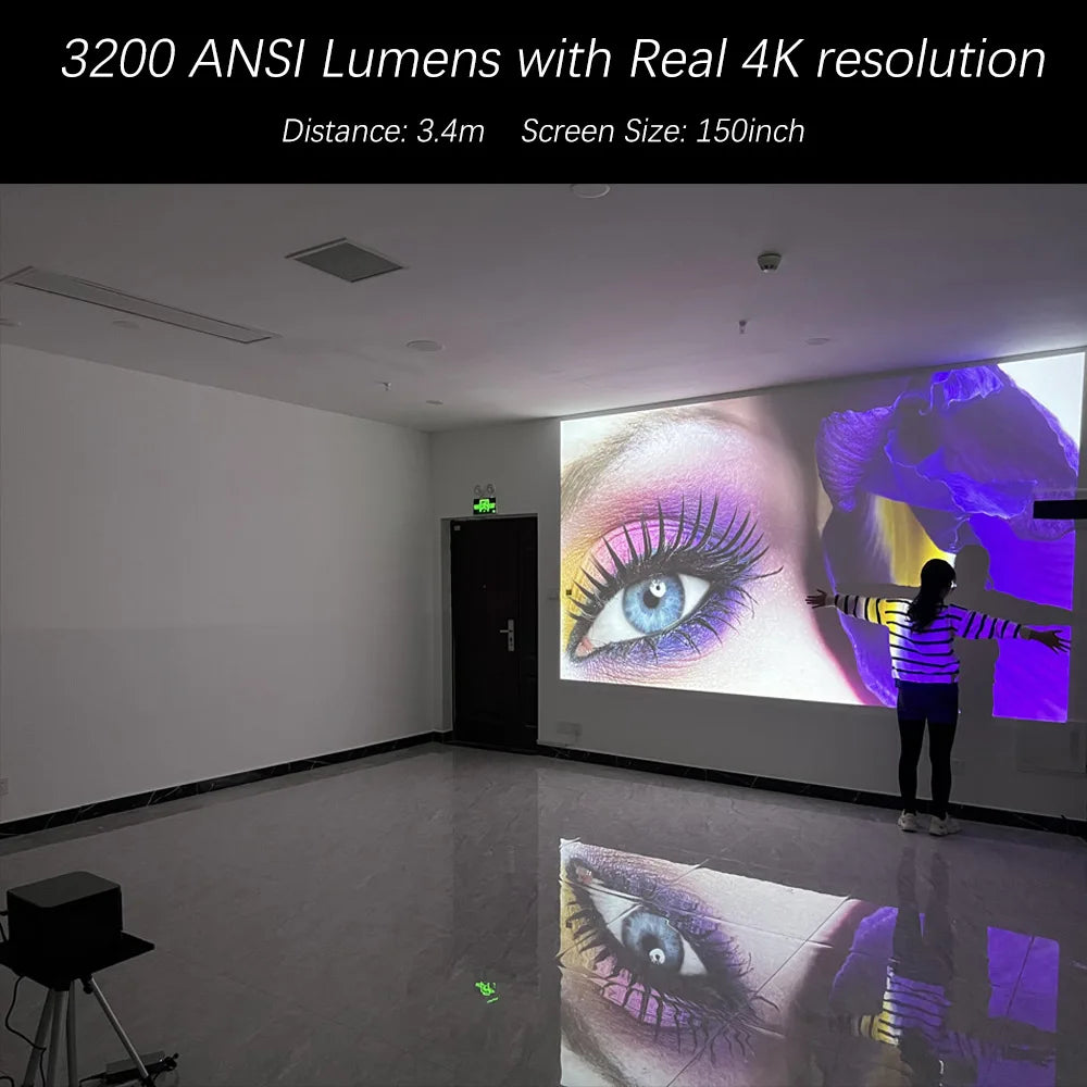 Dangbei Mars Pro 3200 ANSI Lumens Projector Laser 4k Built-in Android OS With 4+128G Storage 3D Video Projector For Business