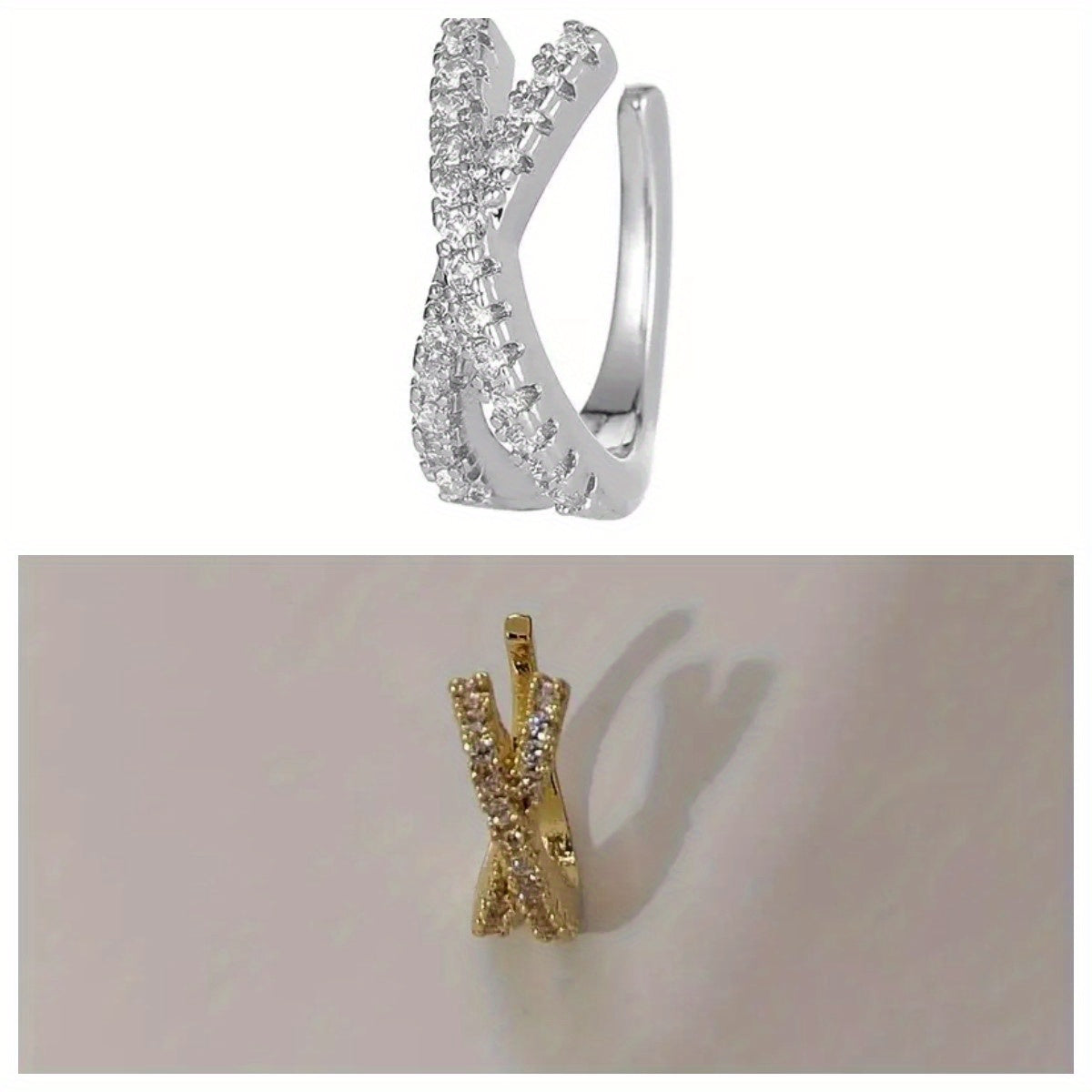 Bohemian Elegant C-Shaped Earrings with Zirconia Inlays - Perfect for Everyday Wear! Halloween gift, Christmas gift