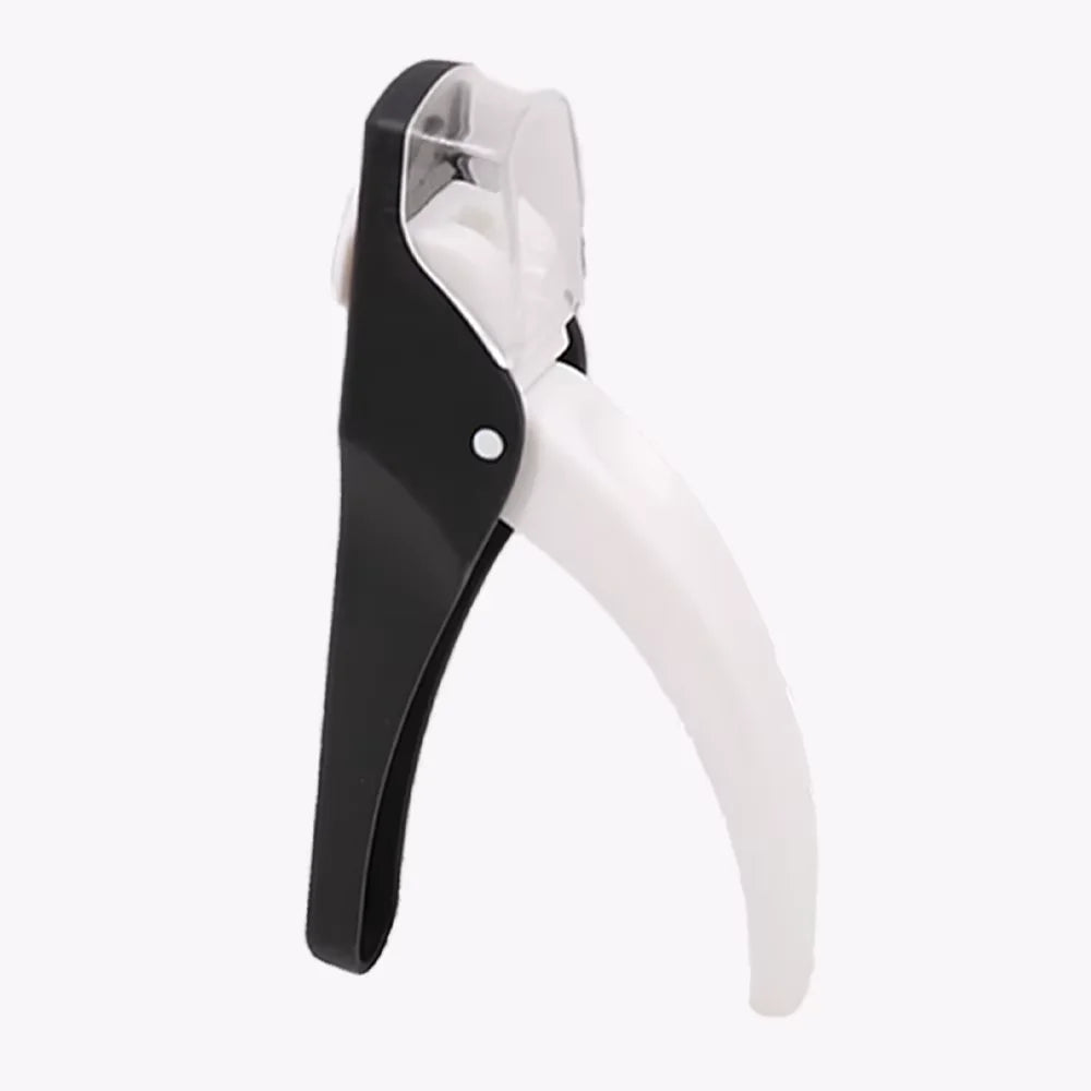 Nail Clipper U Shaped Acrylic Fake Nail Scissors Nail Tip Edge Cutter Trimmer Manicure with Sizer Precise Cutting Tools