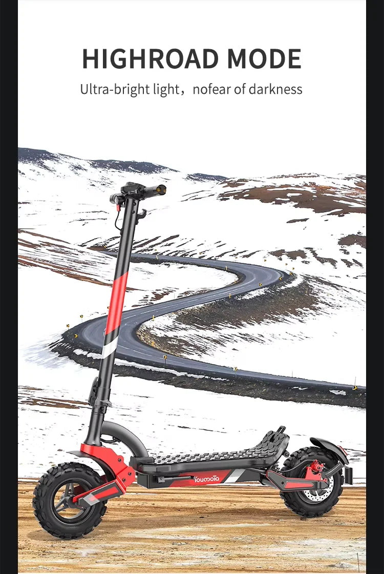 3-in-1 Electric Snow Scooter DIY Convertible Snowmobile Scooter with Tracks/Ski/Snowboard, All-Terrain Winter Sports Vehicle