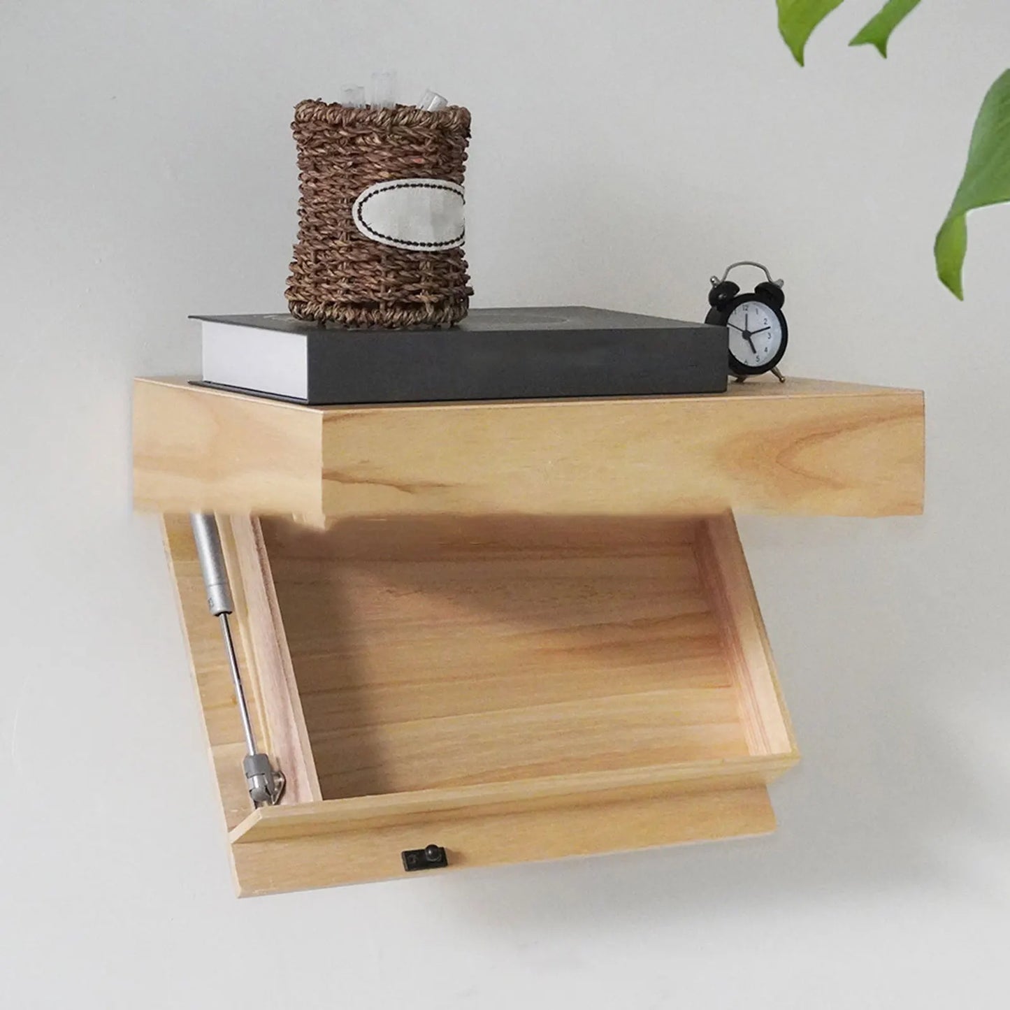 Floating Shelf Wall Mounted Drawer with Compartment Easy Installation Home Decor Storage Rack for Dorm Room Apartment Office