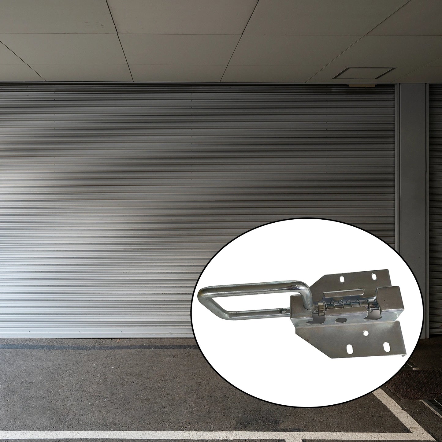 Garage Door Lock Set Metal Heavy Duty Slide Bolt Latch Industrial Door Hardware Accessories for Garden Chicken Coop Doors Fence