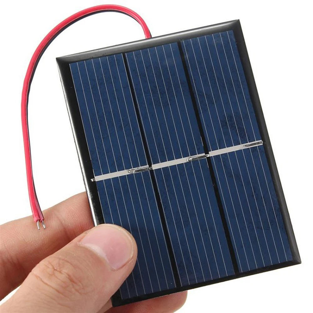Solar Panel 1.5V 0.65W Polycrystalline Solar Panel Mini Solar Panel for DIY Charger 60 X 80 X 3mm Solar Toys and more.