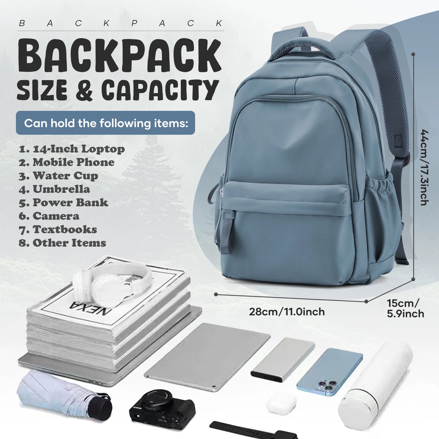 School Backpack, Casual Fashion Backpack, School Laptop Backpack, Large Capacity Zipper Simple Student School Bag For Girls Boys