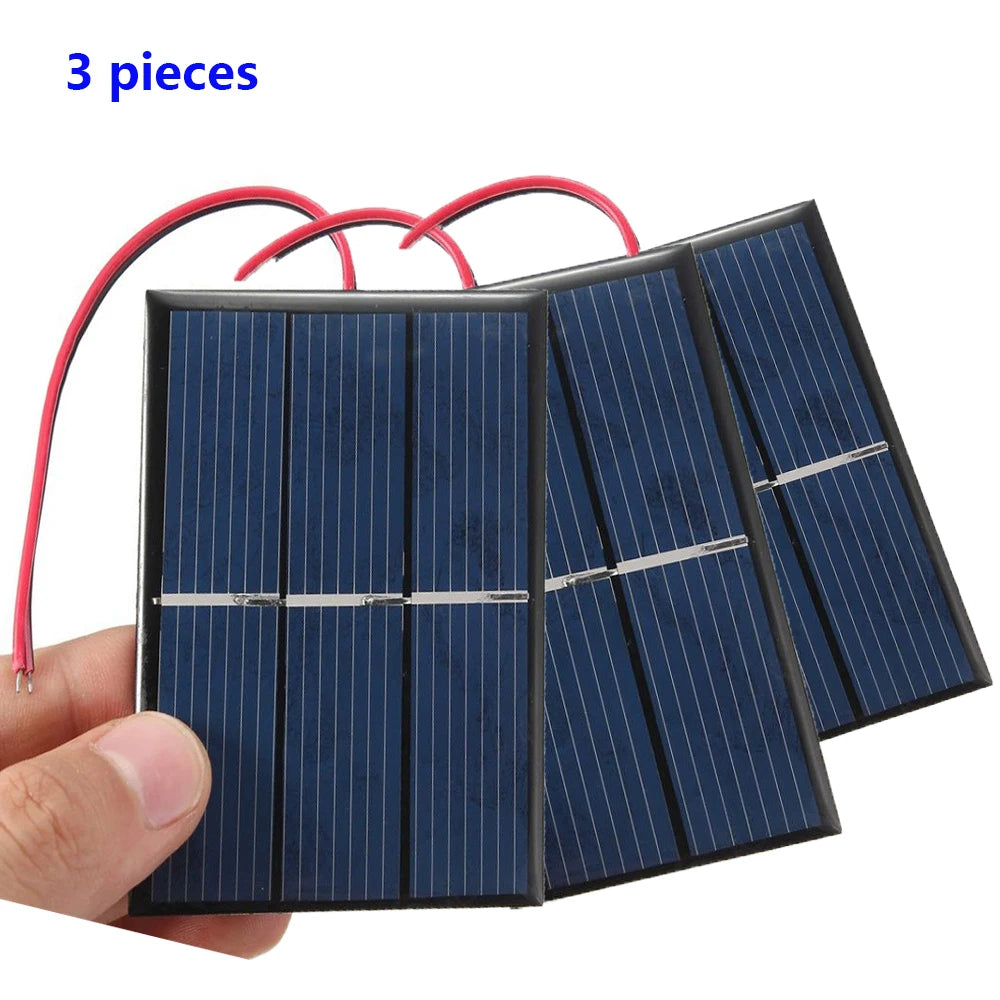 Solar Panel 1.5V 0.65W Polycrystalline Solar Panel Mini Solar Panel for DIY Charger 60 X 80 X 3mm Solar Toys and more.
