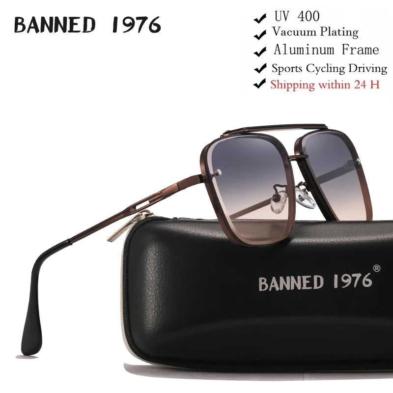 2021 Latest  HD Polarized Sunglasses Men Square Driving Shades Male Vintage Sun Glasses For Men Women Mirror Summer UV400 Oculos