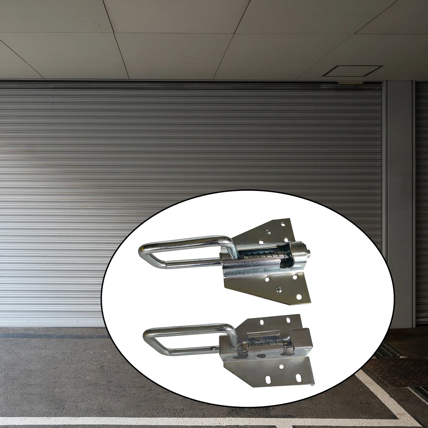 Garage Door Lock Set Metal Heavy Duty Slide Bolt Latch Industrial Door Hardware Accessories for Garden Chicken Coop Doors Fence