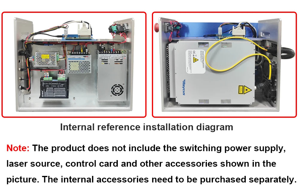 DIGRAY Fiber Laser Marking Chassis Engraving Machine Housing Cabinet Suitable For Raycus MAX JPT 20~100W 1064nm Laser Source
