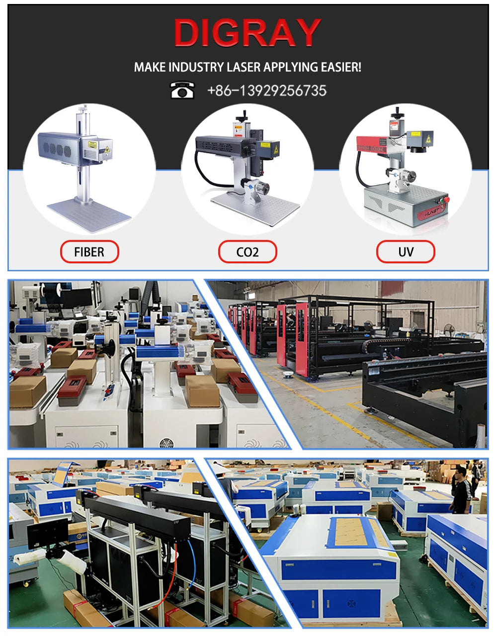 DIGRAY Fiber Laser Marking Chassis Engraving Machine Housing Cabinet Suitable For Raycus MAX JPT 20~100W 1064nm Laser Source