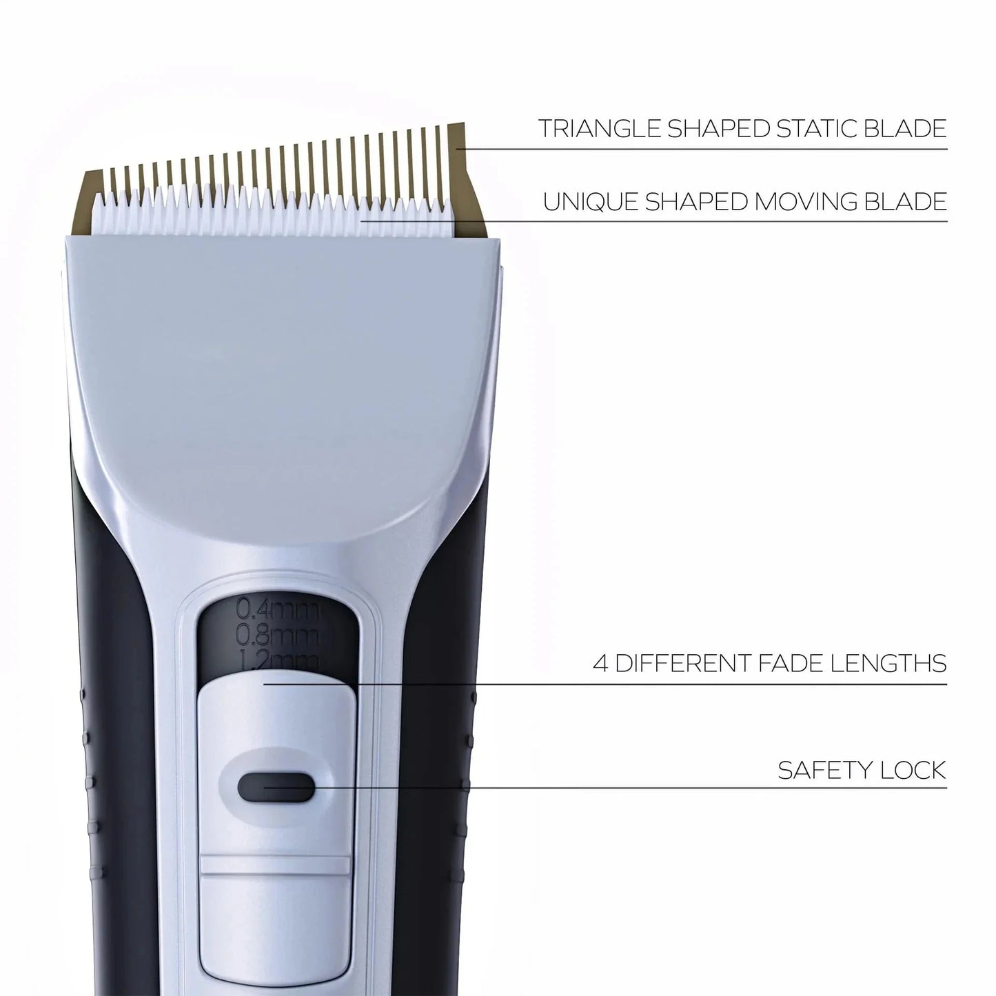 Hair Trimmer Rechargeable Electric Hair Clipper Ceramic Blade LCD Display Salon Men Hair Cutting Machine