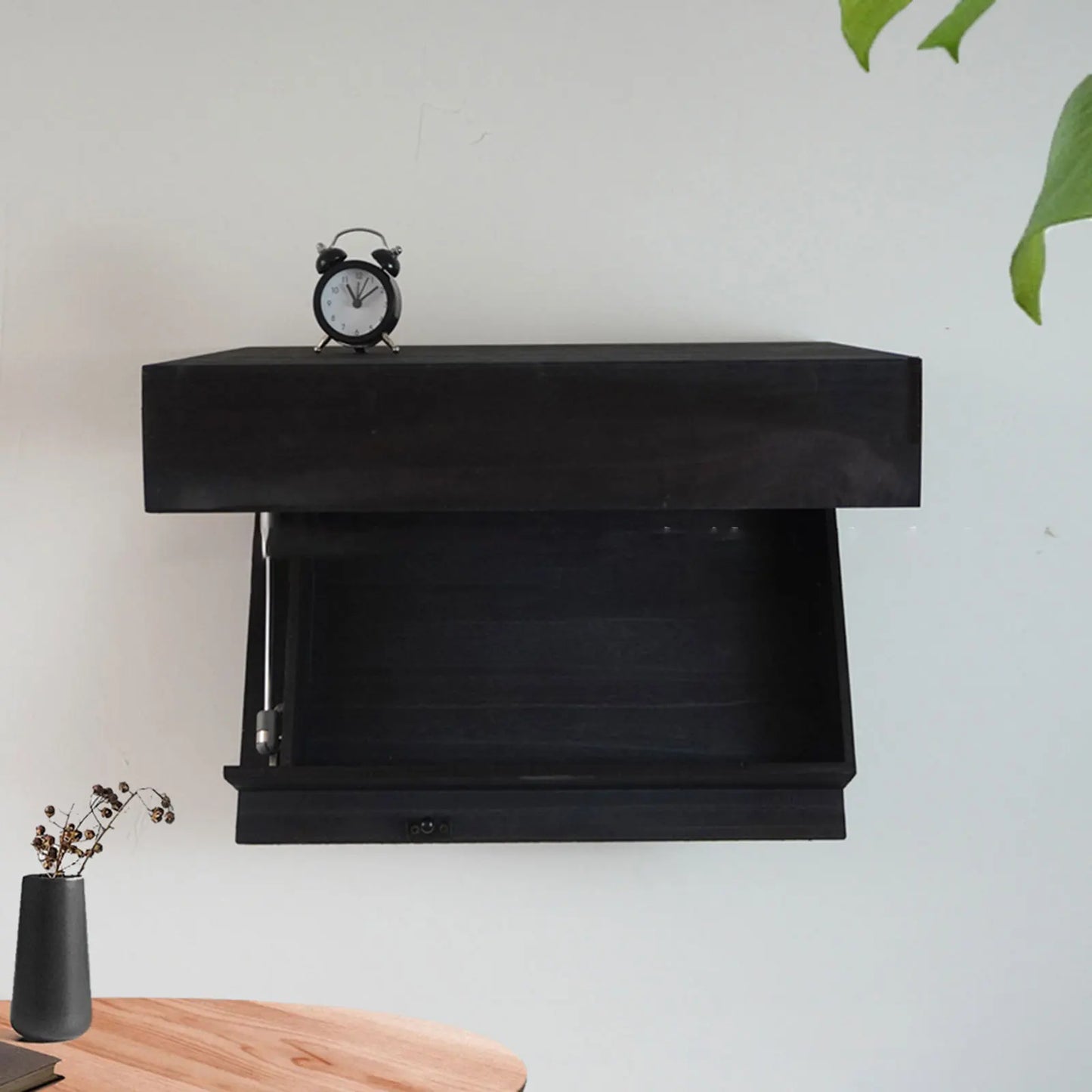 Floating Shelf Wall Mounted Drawer with Compartment Easy Installation Home Decor Storage Rack for Dorm Room Apartment Office