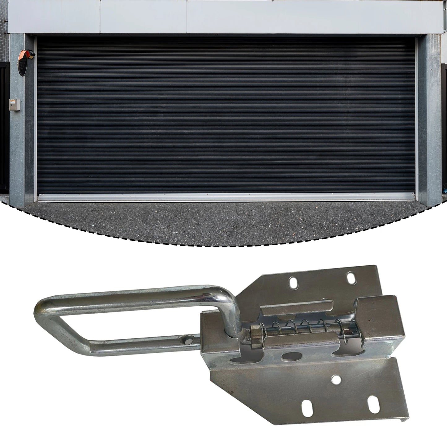 Garage Door Lock Set Metal Heavy Duty Slide Bolt Latch Industrial Door Hardware Accessories for Garden Chicken Coop Doors Fence