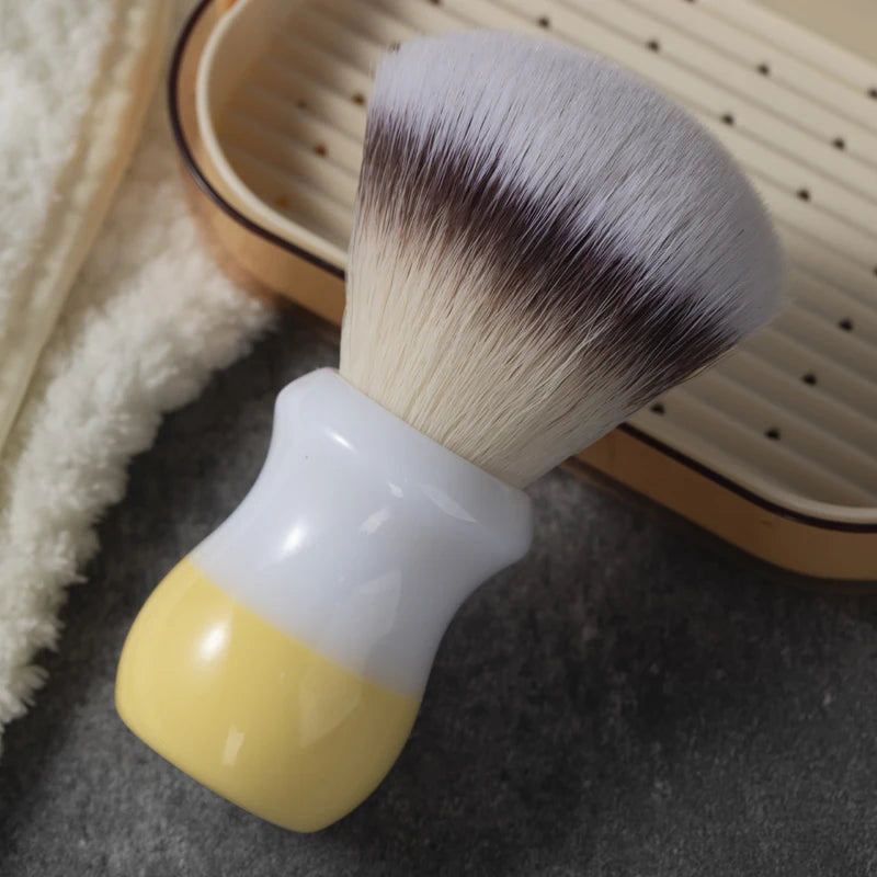 YAQI Naicha （Milk tea） Synthetic Hair Mens Wet Shaving Brush