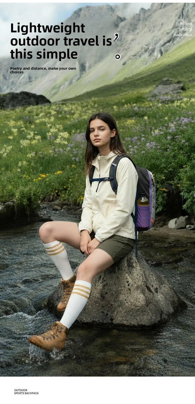 Nylon Backpack Large Capacity School Bag Students Casual Travel Commuter Double Shoulder Bag Lightweight Soft Padded Strap